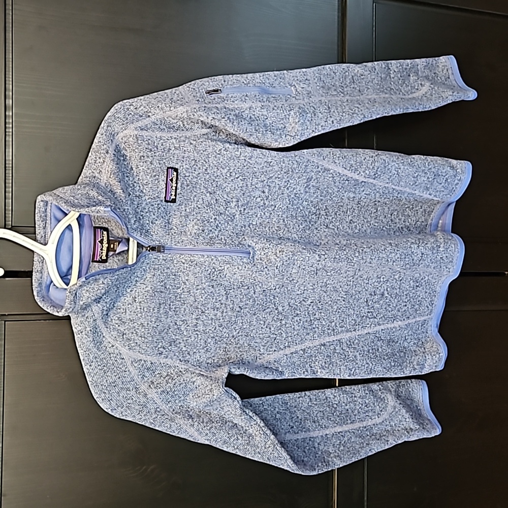 Patagonia Women's Quarter-Zip Sweater, Size XS, Hazy Purple